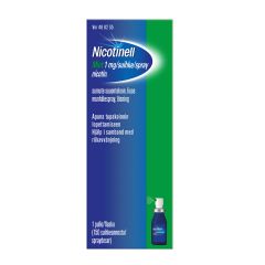 NICOTINELL MINT sumute suuonteloon, liuos 1 mg/suihke 150 annosta